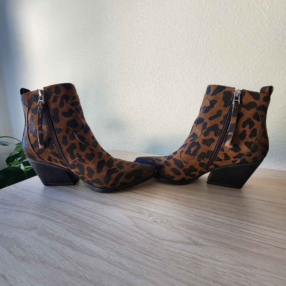 Golo Vero Cuoio Shoes Leopard Print Ankle Boots - Picture 6 of 10